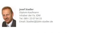 Josef Stadler IDM in München